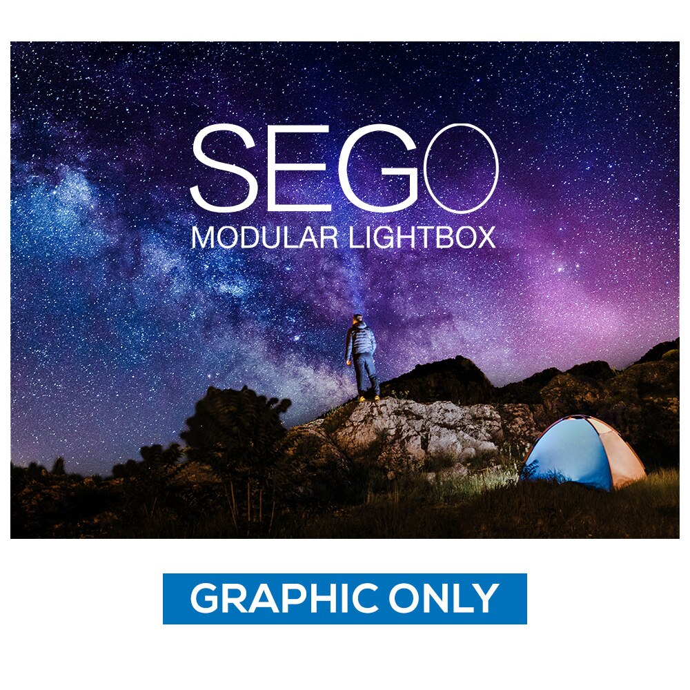 9.8 x 8ft. SEGO Modular Lightbox Display — Single Sided Graphic Only